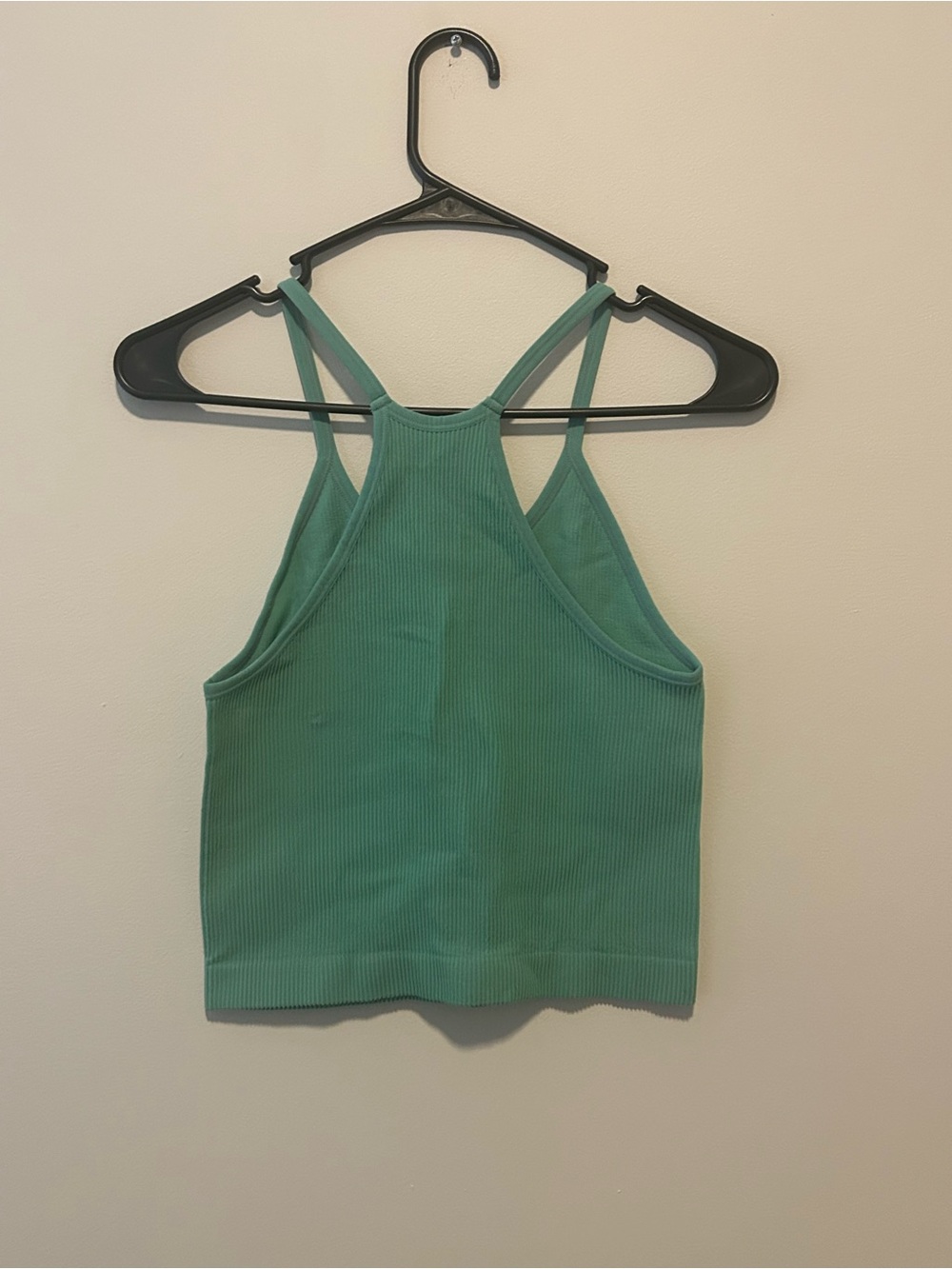 Ododos Women’s M/L Green Ribbed Racerback Tank Top - Picture 2 of 3